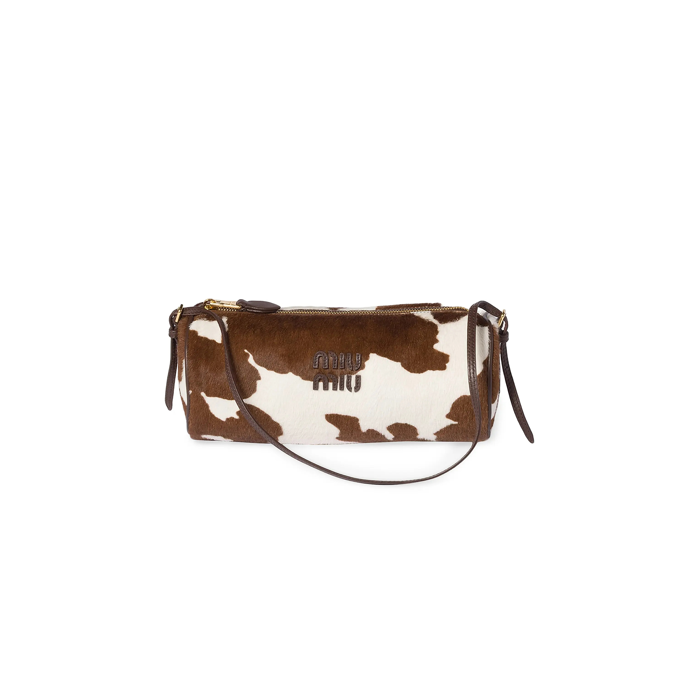 MIU MIU PRINTED LEATHER POUCH 5NE851 (22*9*9cm)